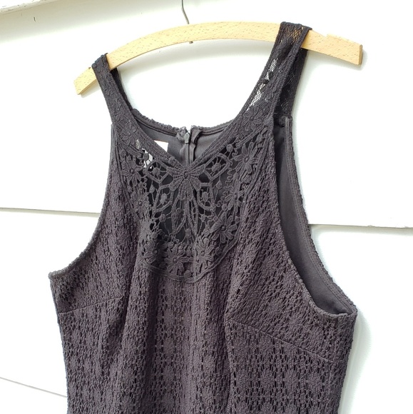 London Times Black Lace Sleeveless Dress - 16 - Picture 2 of 8